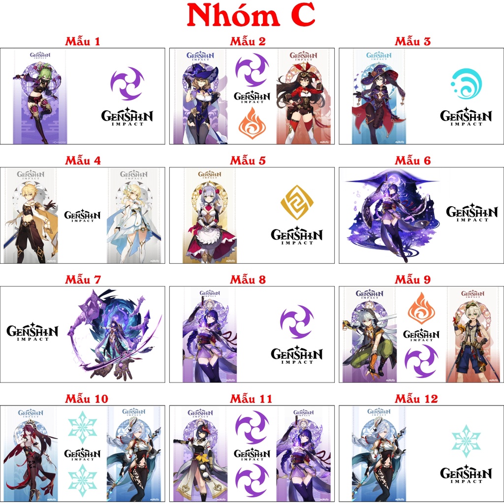 Bình giữ nhiệt Genshin Impact Inox 304 nắp có đèn LED hiển thị nhiệt độ nước có thể in theo yêu cầu hình anime Game idol