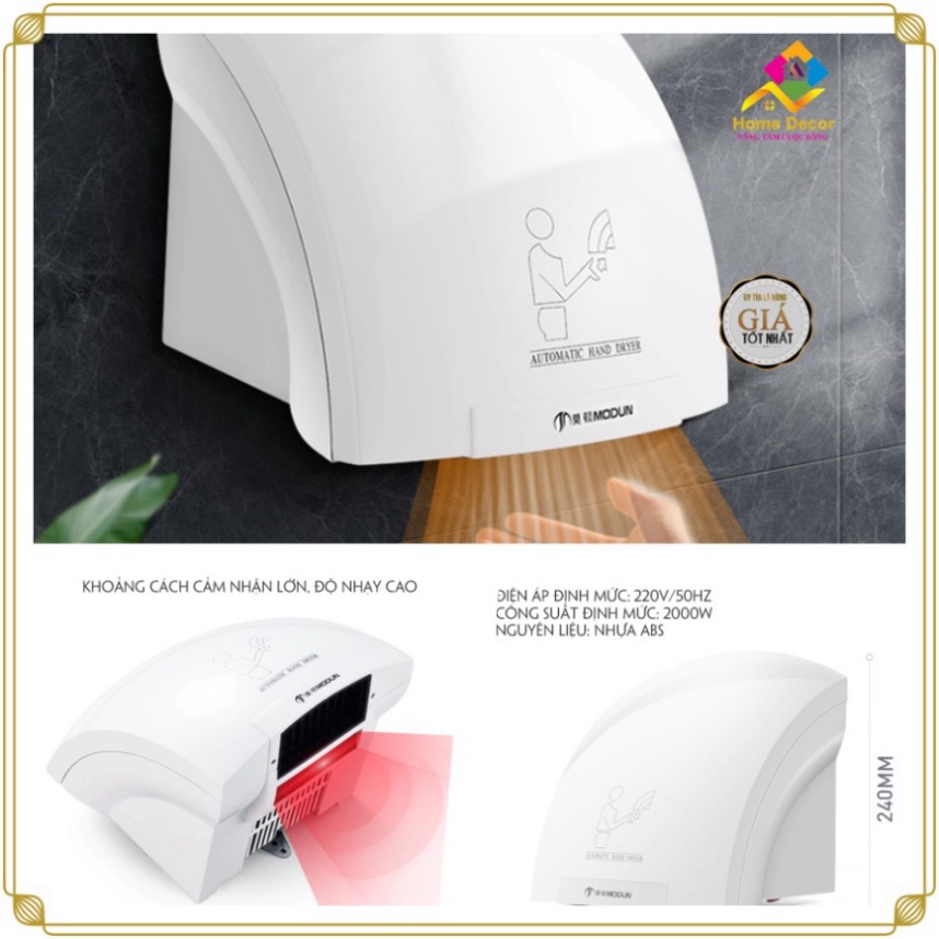 Máy Sấy Sưởi Tay Tự Động Khử Khuẩn Hồng Ngoại, Thiết Bị Sấy Tay Phòng Tắm, Nhà Vệ Sinh Cao Cấp giá rẻ.