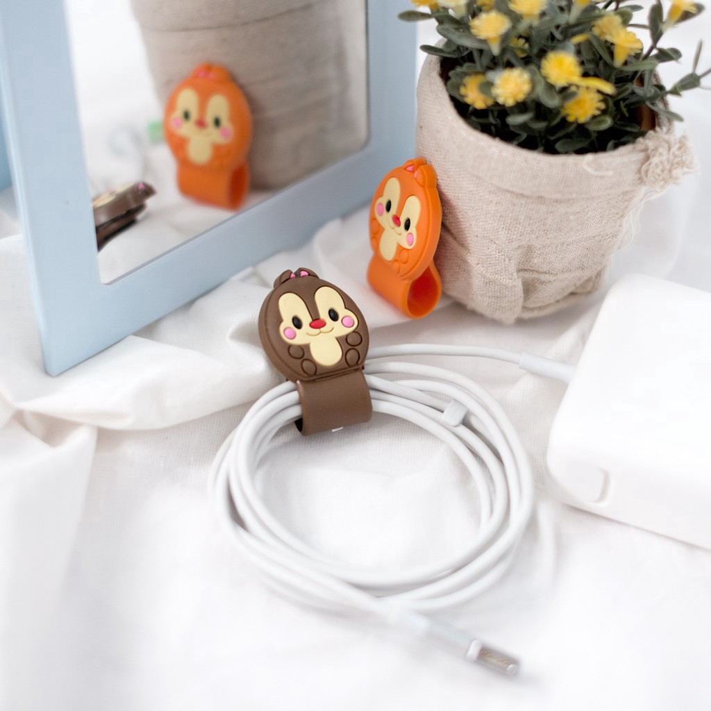 Phụ Kiện Bảo Vệ Dây Cáp Tai Nghe Hình Nhân Vật Disney