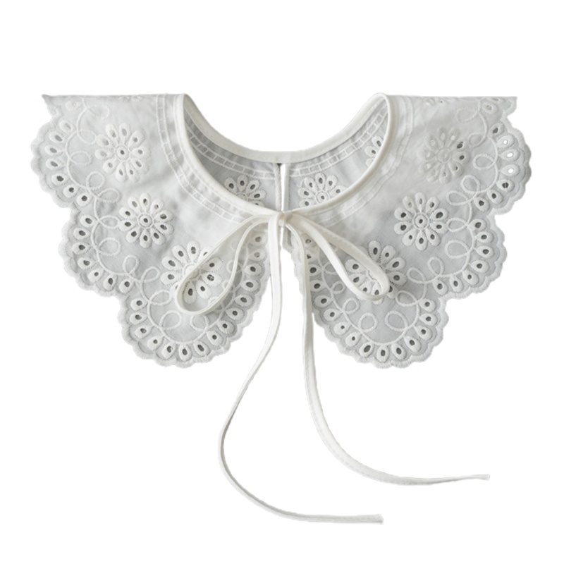 Cổ Áo Giả Hán Phục Đính Ngọc Trai Có Thể Tháo Rời Cho Nữ