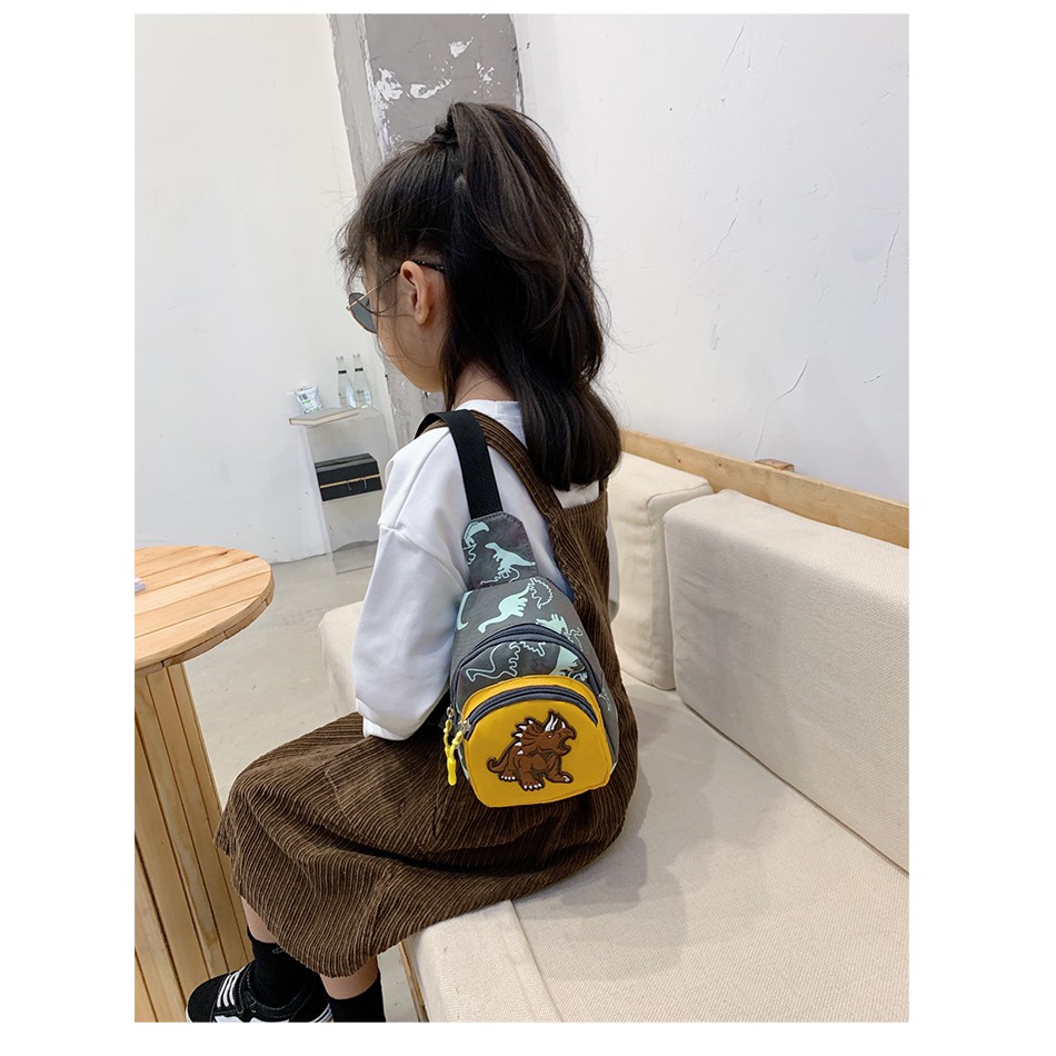 Túi bao tử túi họa tiết khủng long thời trang cho bé trai Dương kids