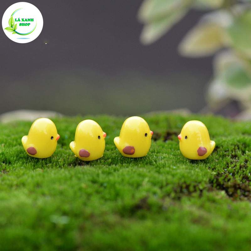 Tiểu Cảnh Gà Con, Phụ kiện gà con mini trang trí tiểu cảnh (1x1 cm)