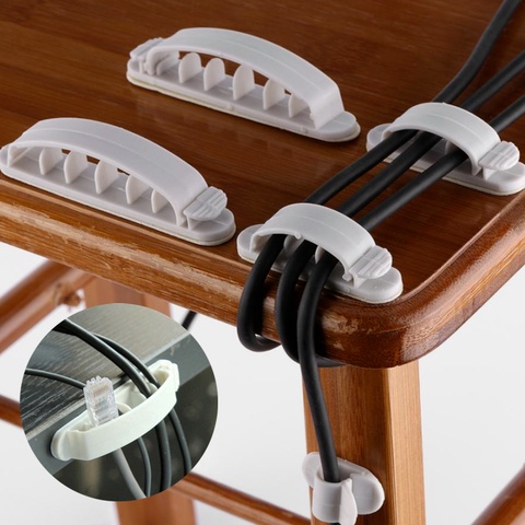 Bộ 10 Giá Đỡ Cố Định Dây Cáp Bằng Nhựa Tiện Dụng