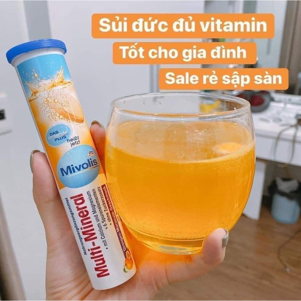 Viên Sủi Mivolis Đức  Hỗ Trợ Hệ Miễn Dịch bổ sung vitamin và khoáng chất tăng đề kháng cho cơ thể