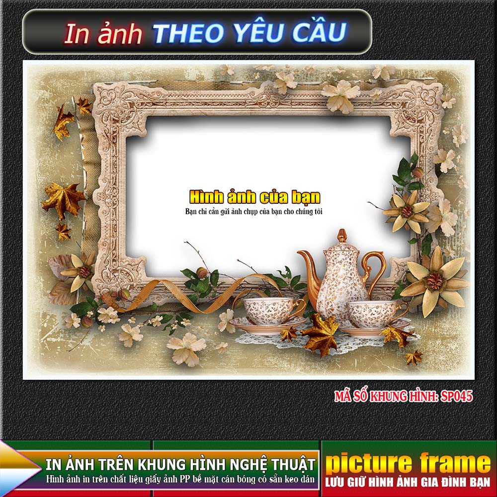 [IN ẢNH THEO YÊU CẦU] - lồng ghép ảnh vào khung hình nghệ thuật. Kích thước 10x15cm.