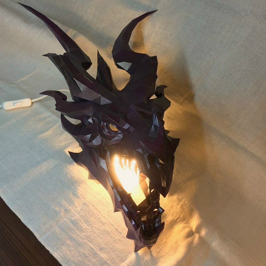 Rồng Alduin - Mô hình giấy