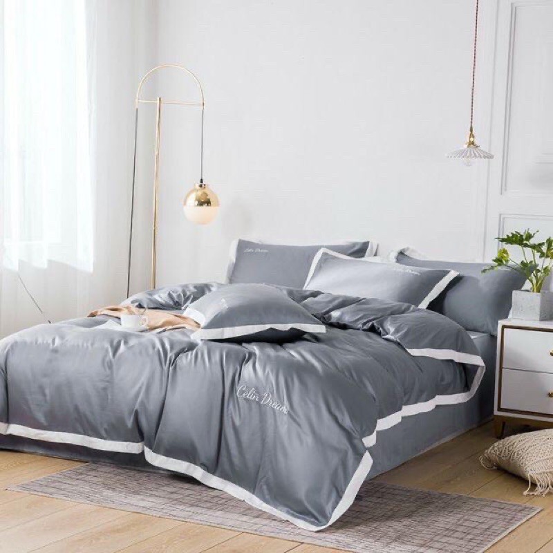sét 4 món gra ,vỏ gối, vỏ mền Celin dream