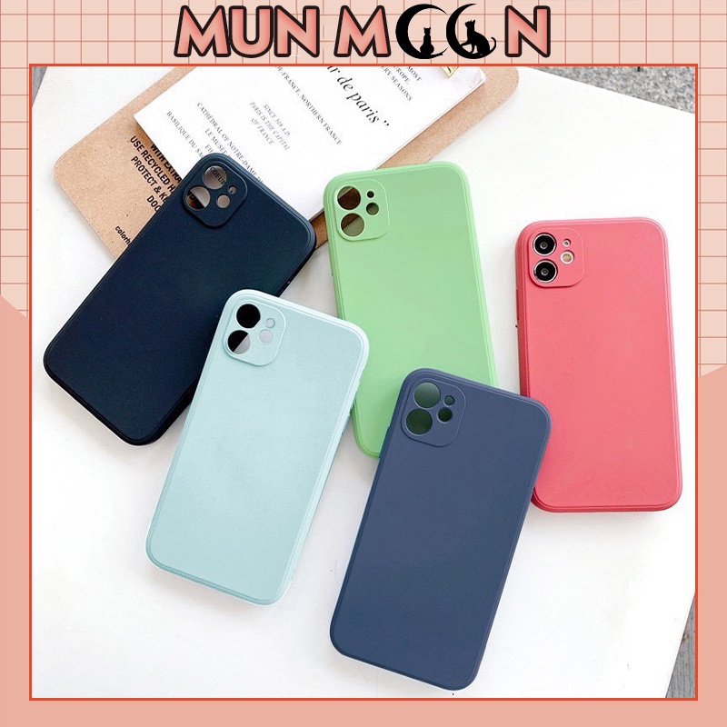 Ốp Lưng Iphone Cạnh Vuông TPU Dẻo Nhiều Màu Hàn Quốc 6/6plus/6s/6splus/7/7plus/8/8plus/x/xs/11/12/pro/max/plus/promax