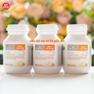 Canxi sữa Canxi milk Bioisland bổ sung cho bé từ 7 tháng tuổi loại 90 viên (Canxi bio)-Úc