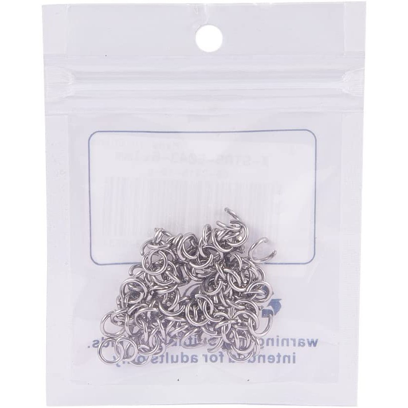 Gói 10g vòng nối bằng thép không gỉ 304 kích thước 4/5/6/7/8mm