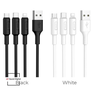 CÁP SẠC HOCO X25 ĐA NẲNG 3 ĐẦU :LIGHTNING+ MICRO+TYPE-C