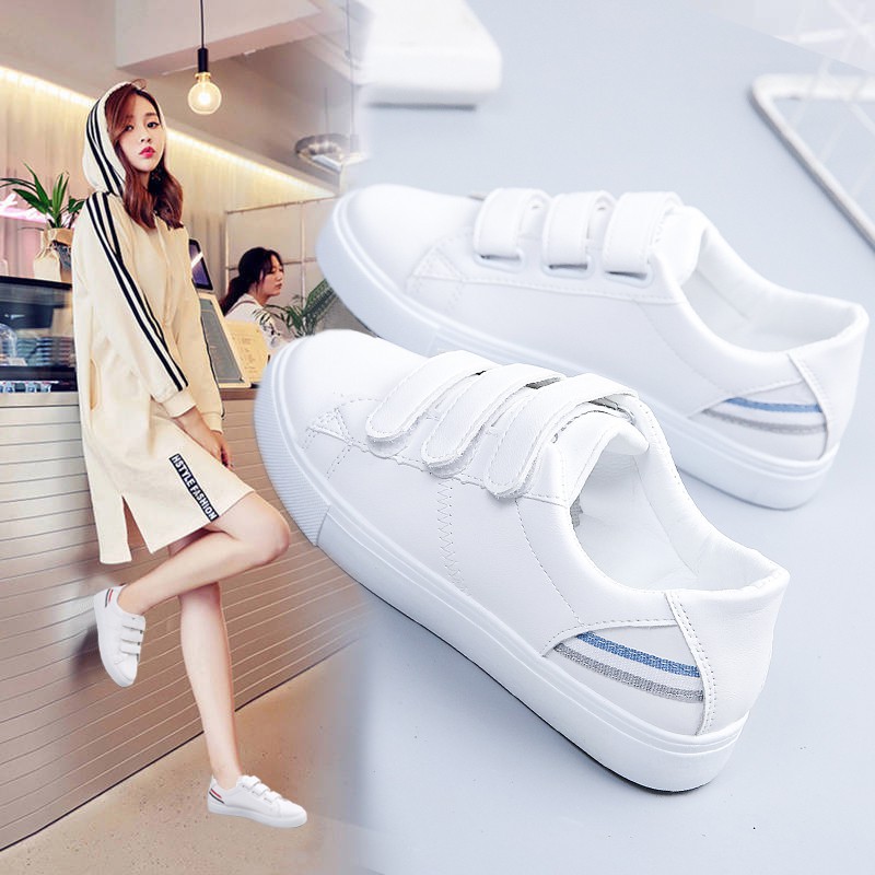 Giày Thể Thao Phối Khóa Dán Thời Trang Hàn Quốc 2019 | BigBuy360 - bigbuy360.vn