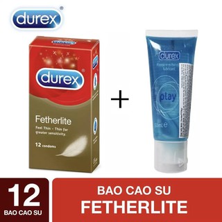Combo Durex Siêu mõng+Gel Play - Chính Hãng