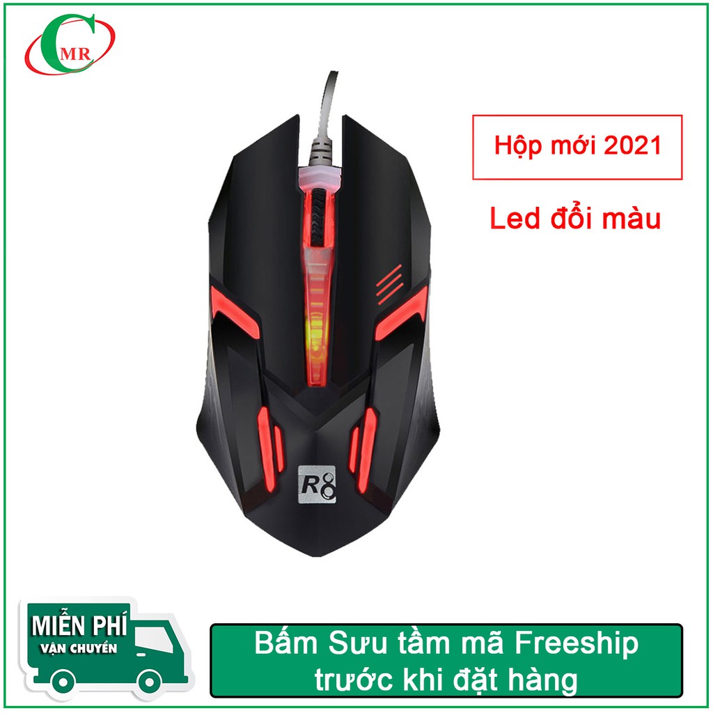 Chuột chuyên Game R8 1602 đèn led đa màu