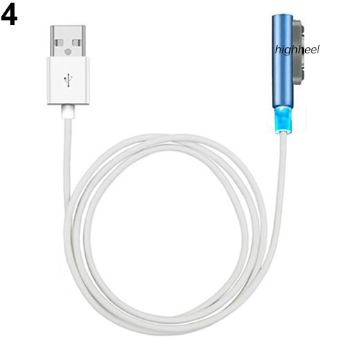 Dây Cáp Sạc Usb Bằng Nhôm Từ Tính Có Đèn Led Cho Sony Xperia Z1 Z2 Z3 Compact Z Ultra