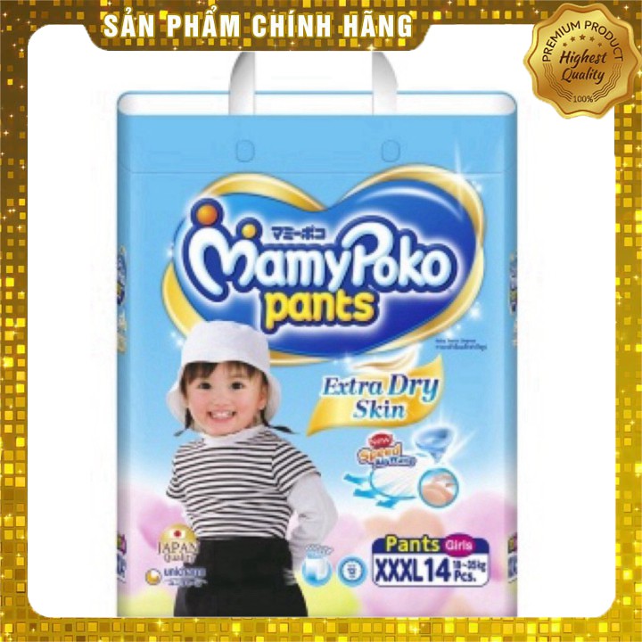 Tã quần MamyPoko XXXL cho bé gái 18 - 35kg (14 miếng)  _Phương Dũng