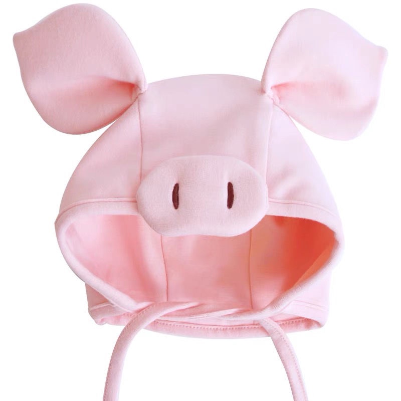 Mũ Tai Heo Siêu Dễ Thương Bảo Vệ Tai Cho Bé Sơ Sinh