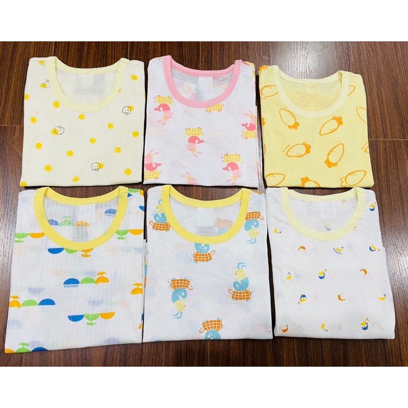 bộ cotton giấy cộc tay bé trai/bé gái