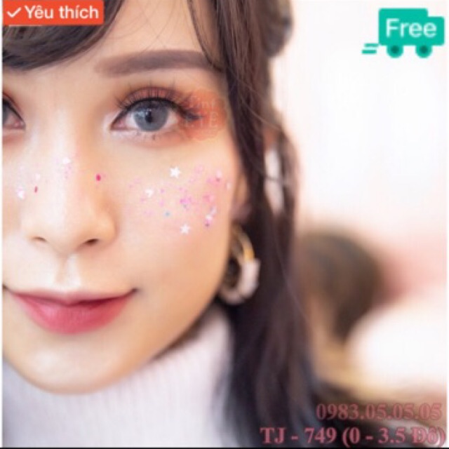 [Tặng Combo 175k] Kính Áp Tròng Tinteye Lens TJ-749 Xám Khói