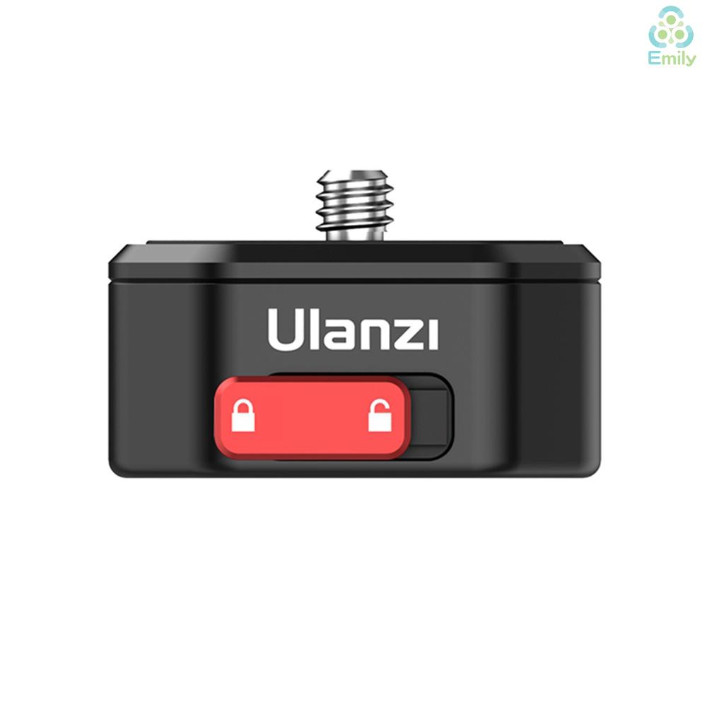 Tấm tháo lắp nhanh ULANZI QR ngàm mini với vít 1/4 inch chịu tải 50kg dành cho camera DSLR