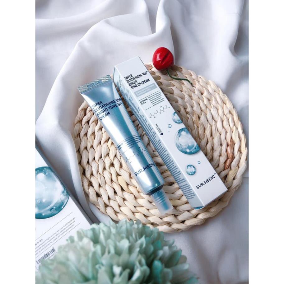 Hàng Hàn- Kem Dưỡng Trắng Sáng Da, Nâng Tone Sur.Medic+ Super Glutathione 100 Bright Tone Up Cream 40ml