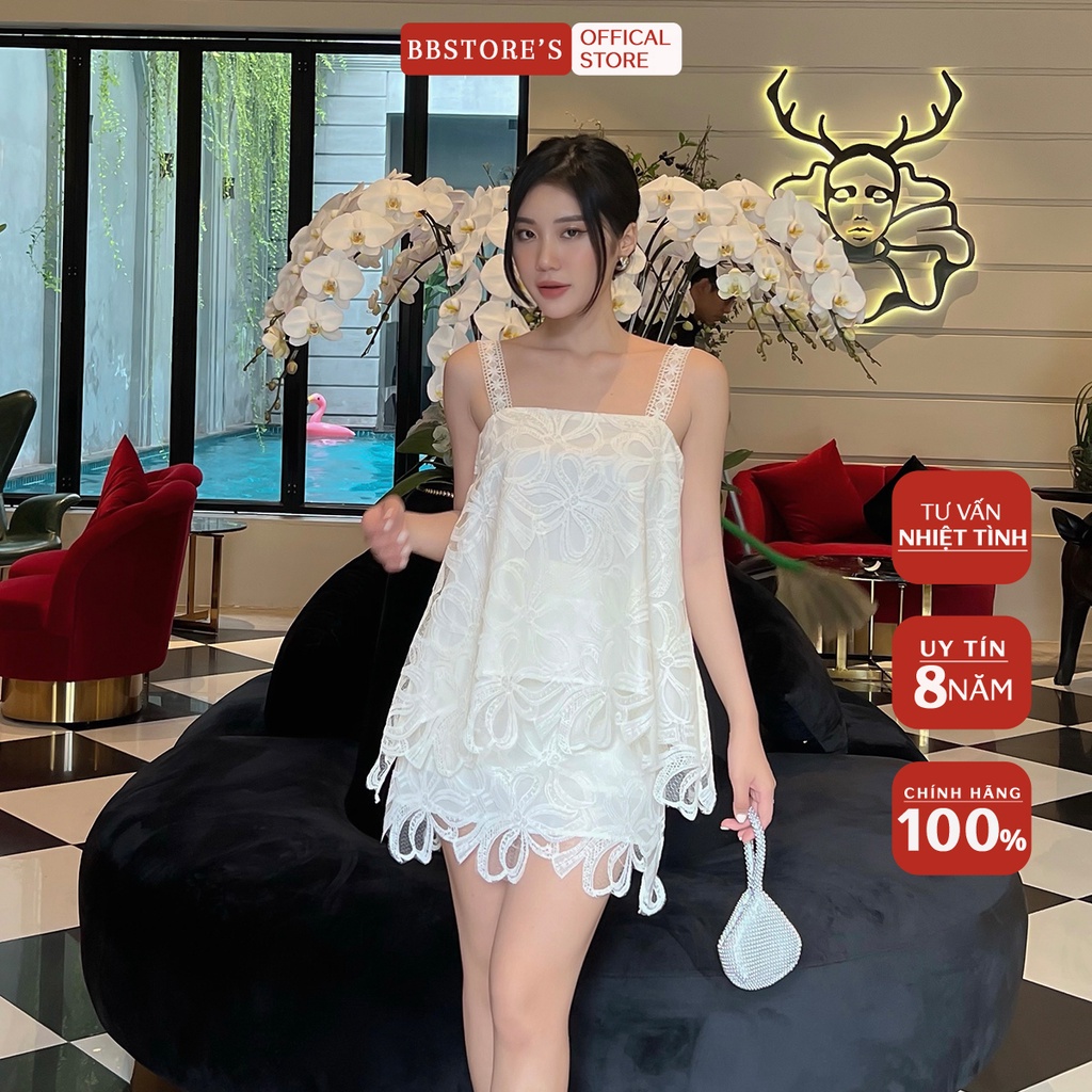 BBSTORE'S Set Bộ Ren Hoa Đi Biển Cực Xinh -K1189