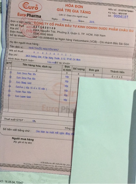 ✅Viên ho EUROTUX-giúp bổ phế giảm ho