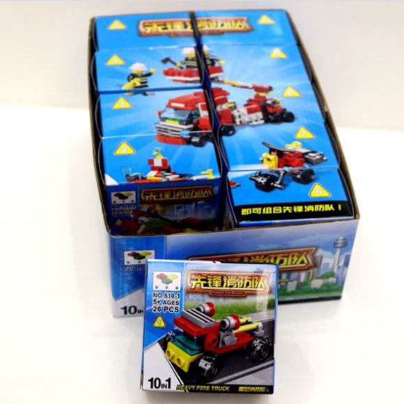 Đồ chơi LEGO Xếp hình xe màu đỏ 10 trong 1 (1273LXĐ)