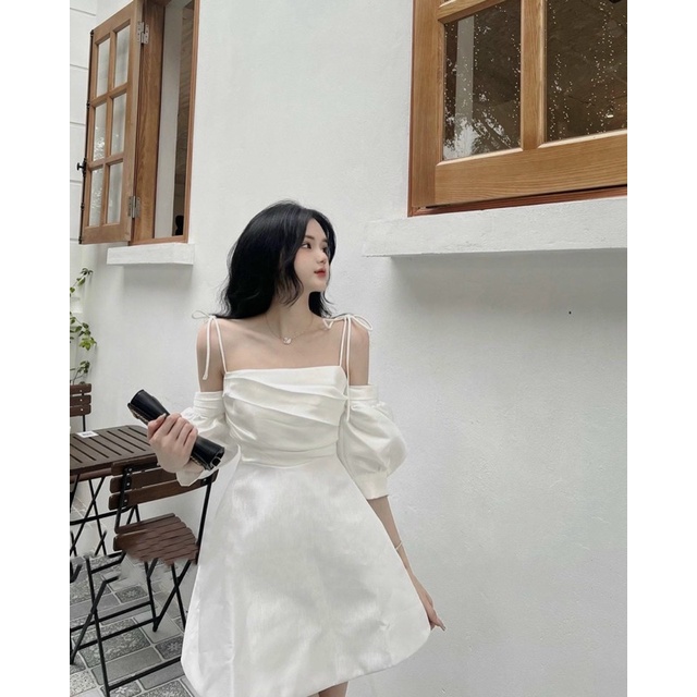 Về lại ạĐẦM 2S RỚT TAY PHỒNG NGỰC XẾP LY - Kèm ảnh sàn