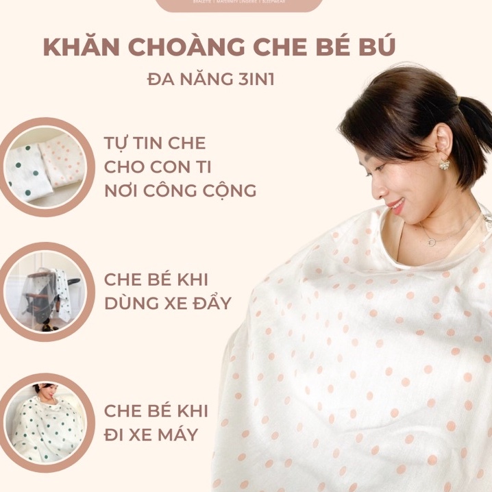 Khăn Choàng Cho Bé Bú, Khăn Choàng Che Nắng, Khăn Choàng Cho Trẻ Sơ Sinh