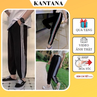 Quần jogger thể thao 3 sọc, quần dài 3 line nam nữ Unisex KANTANA14