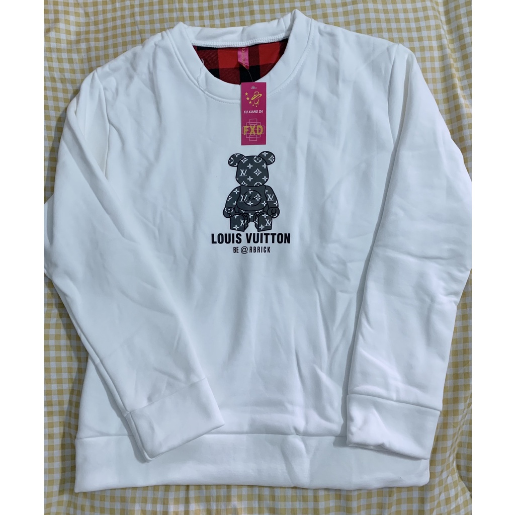 Áo nỉ chần bông sweater in hình dễ thương | BigBuy360 - bigbuy360.vn