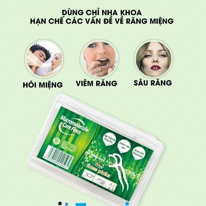 Tăm chỉ nha khoa (Hộp 50 chiếc)