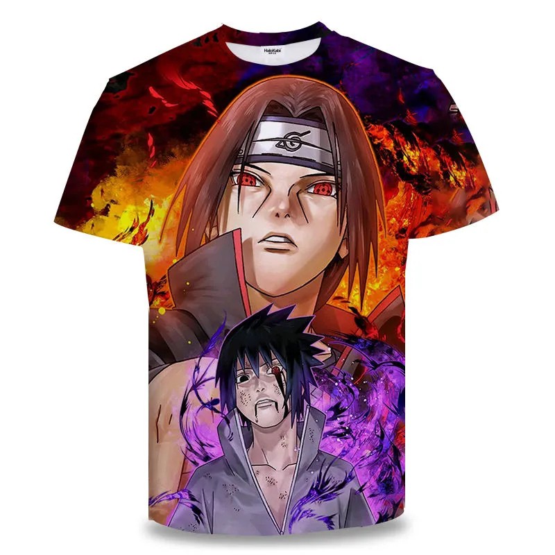 Áo Hoodie Ngắn Tay In Họa Tiết Naruto 3D Cá Tính đẹp