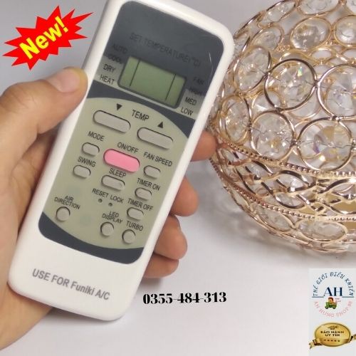 Điều khiển điều hoà Funiki Remote máy lạnh Funiki nút hồng Hàng đẹp