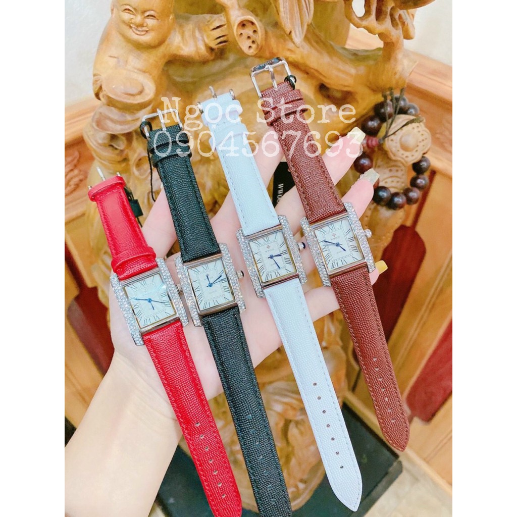 đồng hồ wwoor dây da nữ