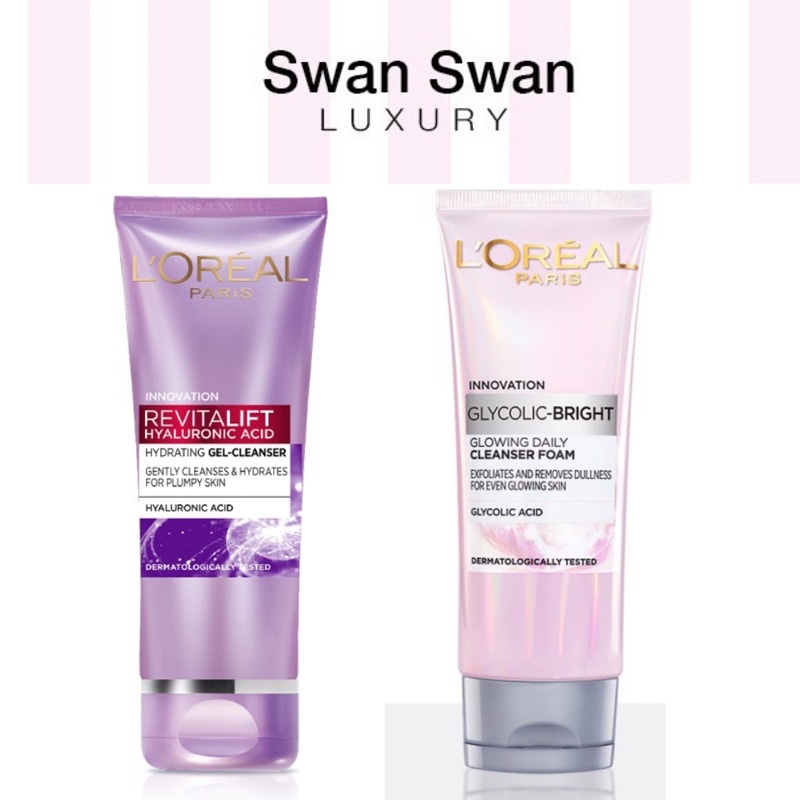 Sữa Rửa Mặt Loreal Glycolic Bright Sáng Da 100ml