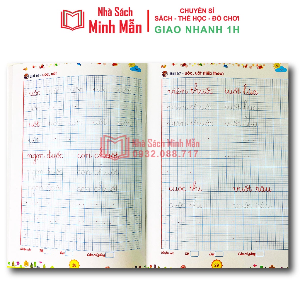 Sách - Combo Vở Luyện Viết Lớp 1 - Chương trình Kết nối tri thức với cuộc sống - Quyển 1,2