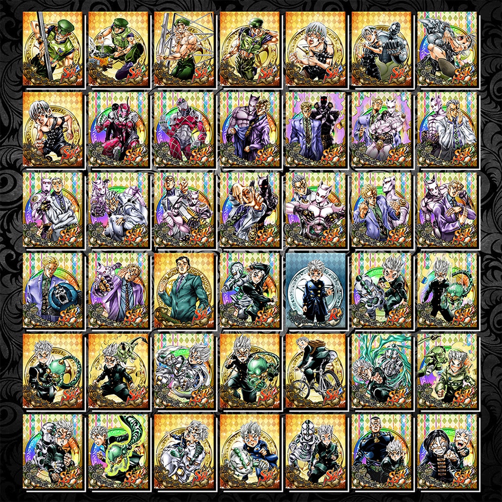[Độc Quyền Phản Quang 7 Màu] Thẻ Bài JoJo's Bizarre Adventure - Phần 2 - Khổ 6.3 x 9 cm