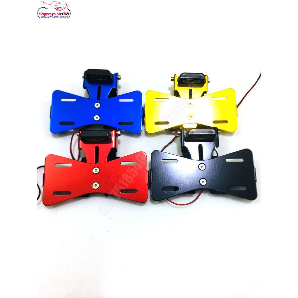 Pát Biển Số Shark Power Gắn Exciter 150, Winner  ( gấp 2 chiều, Có đèn soi biển)
