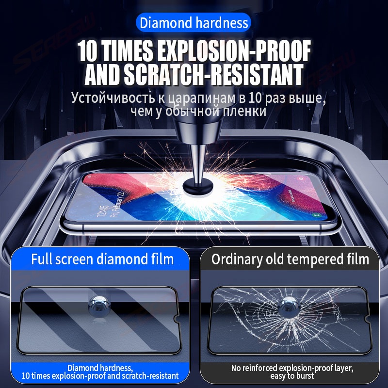 Kính Cường Lực 200D Bảo Vệ Màn Hình Cho Samsung galaxy A10 A20 A30 A40 A50 A60 A70 A80 A90 A20E A30S A50S gl