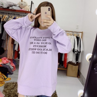[Shop chuyên chụp ảnh thật] Áo sweater tím