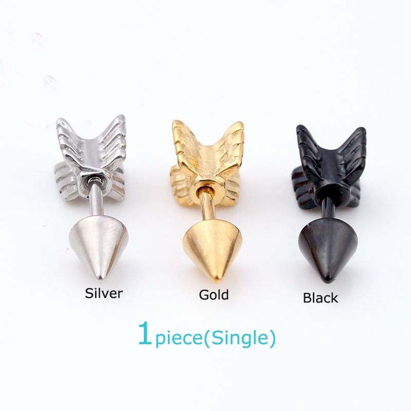 1 Chiếc Khuyên Mũi Tên Thép Không Gỉ 16g 6mm 10mm