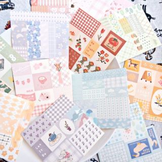 (Hình thật) Set giấy trang trí họa tiết