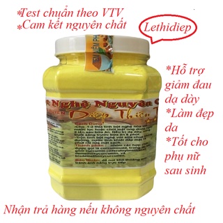 0,5kg tinh bột nghệ vàng 100% nguyên chất, có chứng nhận an toàn TP