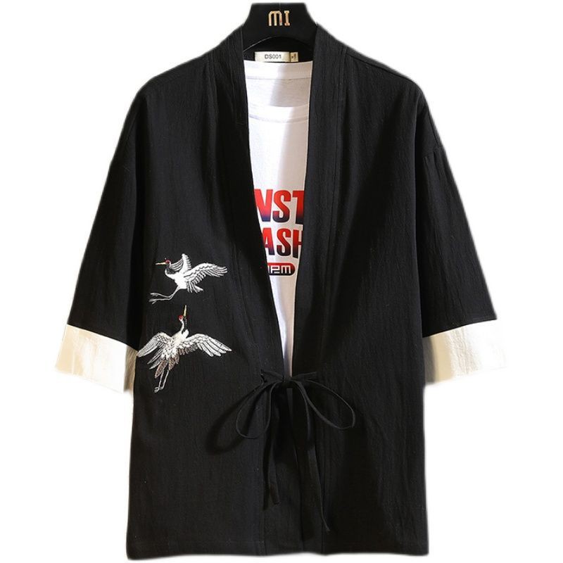 [2021 Mới]❅⊙☒Áo sơ mi nam thấm hút, không nhăn form ôm vừa vặn thun nữ rộng Khoác kimono