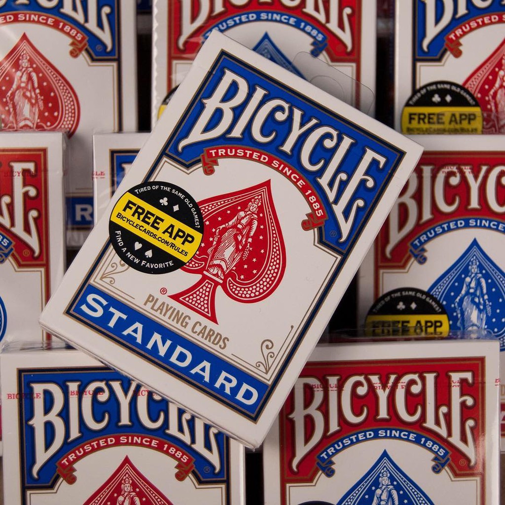 Bộ bài Tây, bài ảo thuật USA Bicycle Standard Xanh - bài Mỹ - bài Poker CAO CẤP CHÍNH HÃNG USA