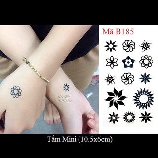 Hình xăm dán xoáy nhỏ B185