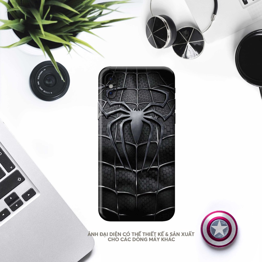 Dán Skin Spiderman Black Dành Cho IPhone  | Skin IPhone 5 Lớp Chất Liệu Cao Cấp Chống Xước, Chống Thấm, Chống Bay Màu