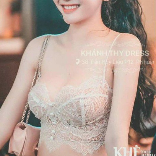 Áo 2 dây ren PHỐI NÚT quyến rũ.🔥 | BigBuy360 - bigbuy360.vn